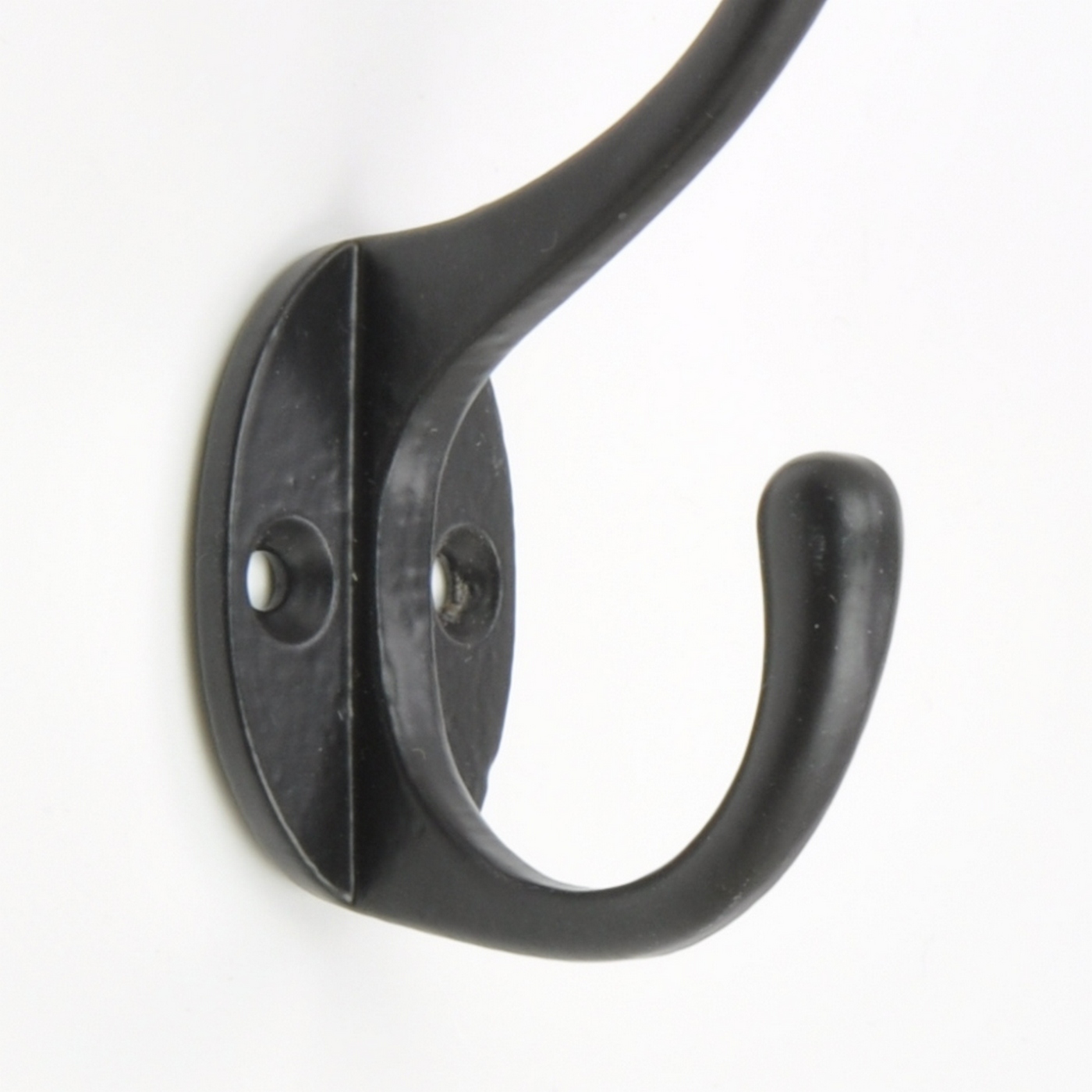 Black Coloured Classic Metal Coat Hook Hooks Wall Mounted Door Hook ...