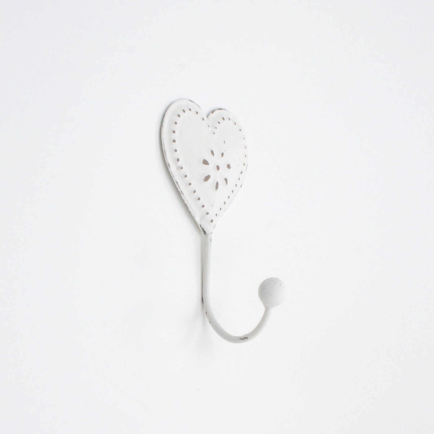 Mini Love Heart Coat Hook Small White Heart Hook abodent