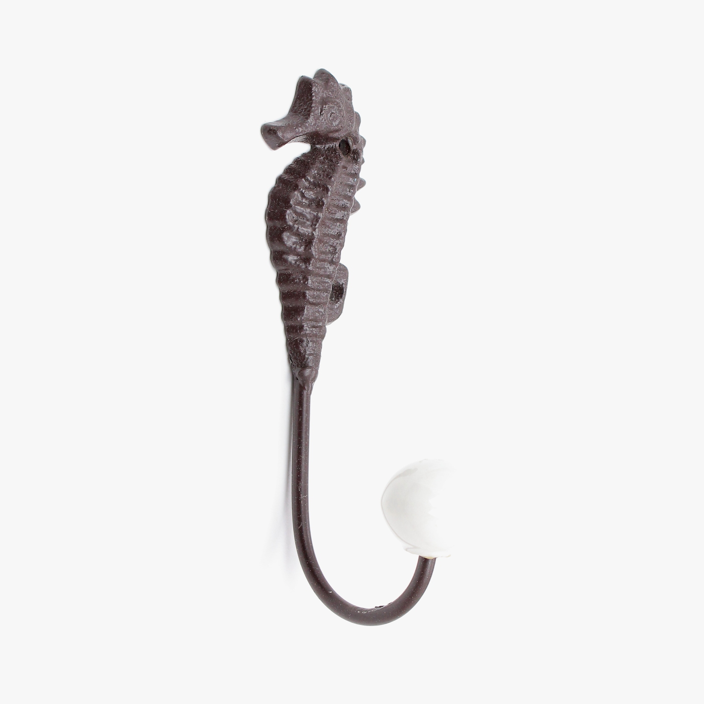 Brown Seahorse Nautical Coastal Coat Hook Hooks Wall Mounted