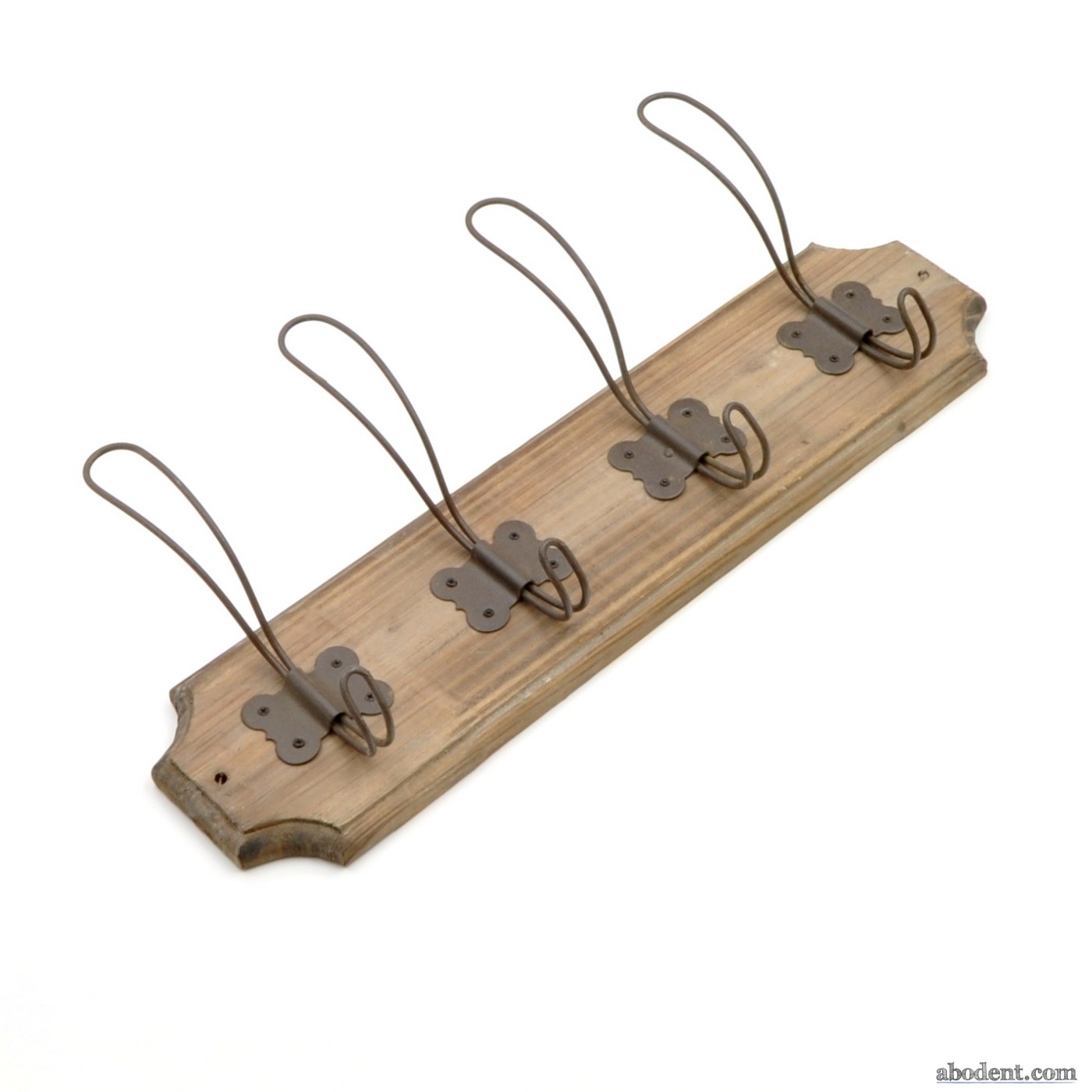 French Farm Wooden Coat Rack | Wire Hook Coat Rack | abodent.com