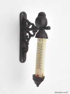 Chickadee Perch Thermometer