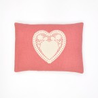 Doily Heart Cushion