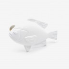 Fat Fish Cupboard Knob - White