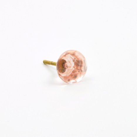 Mini Coloured Gems Cupboard Knob - Pink