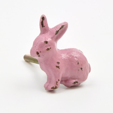 Coloured Metal Rabbit Knob