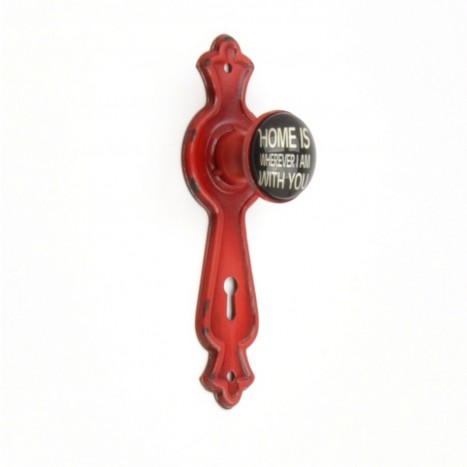 Door Furniture Coat Hook - Red