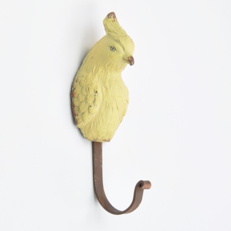 Yellow Gold Bird Wall Hooks