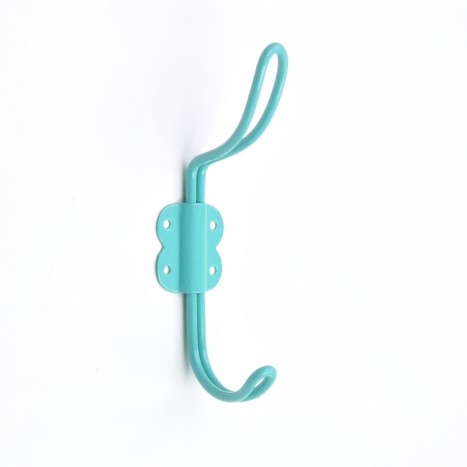 Wire Work Coat Peg - Turquoise