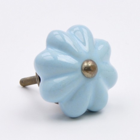 Classic Blue Melon Ceramic Knob