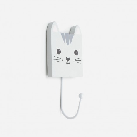 Square Head Animals Coat Hook - Cat