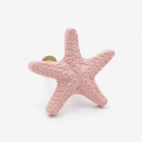 Seaside Starfish Cupboard Knob - Pink