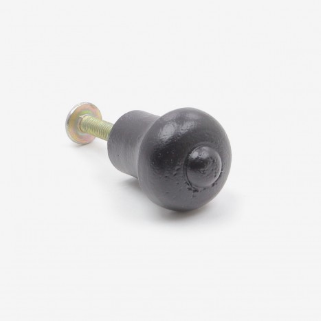 Dotted Dome Cupboard Knob - Black