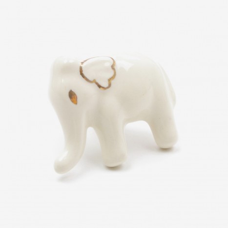 Golden Elephant Ear Drawer Knob
