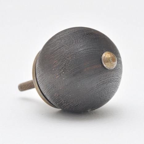Distressed Round Wooden Knob