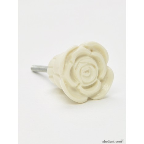 Cream of Floret Cupboard Knob