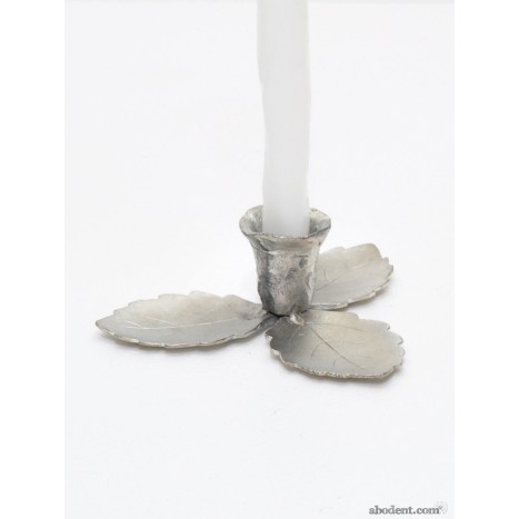 Frosted Foliage Candle Holder