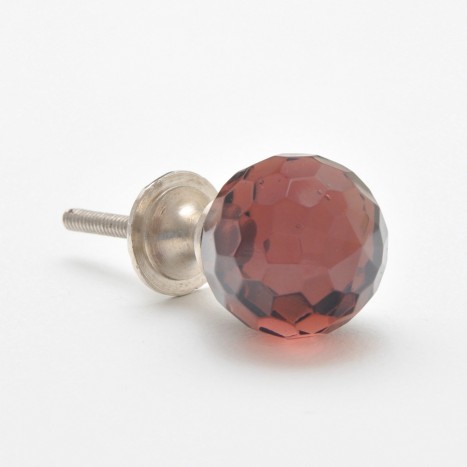 Red Crystal Ball Knobs