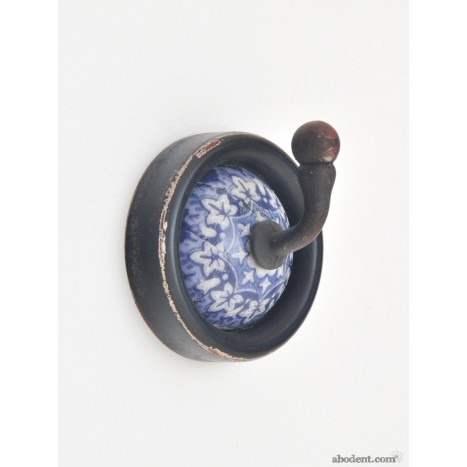 Blue Retro Ceramic Hook