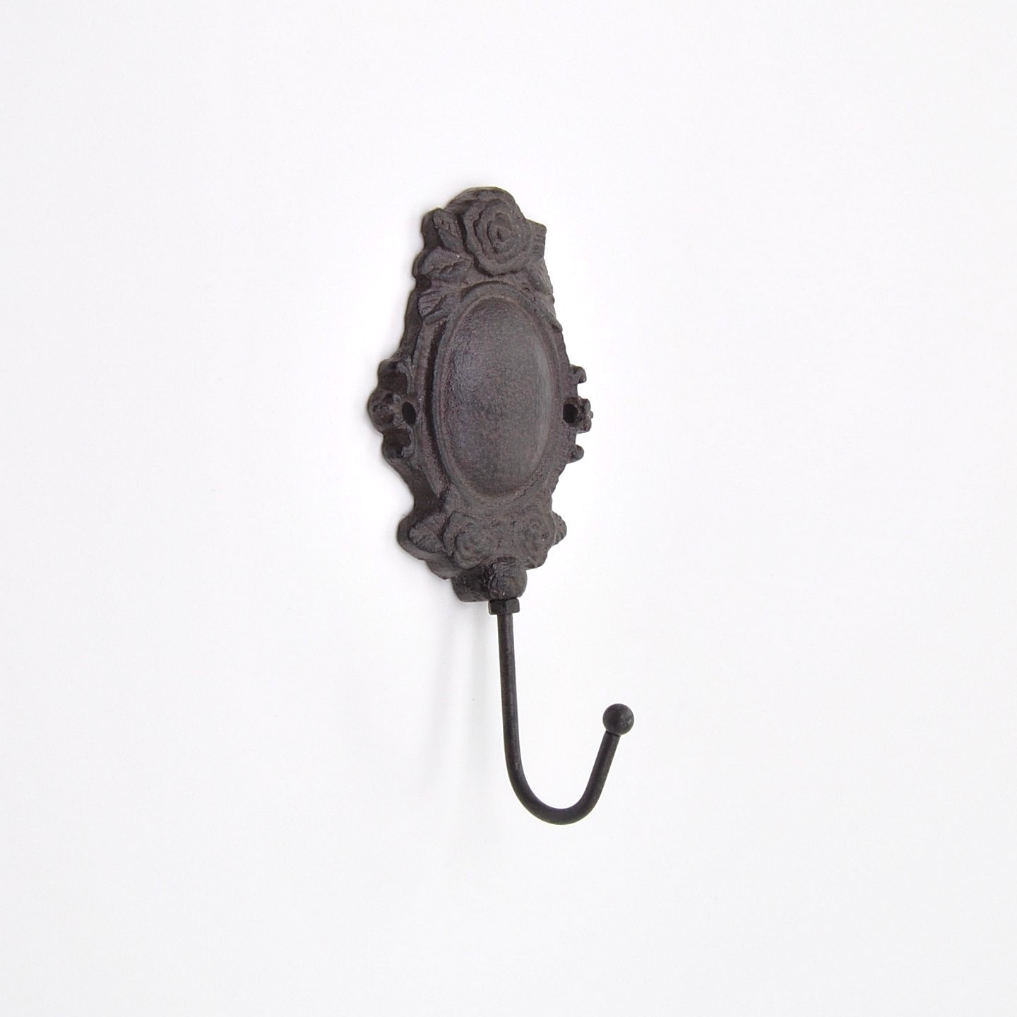Rose Classic Coat Hook | Ornate Oval Wall Hook | abodent.com