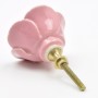 Pink Ceramic Flower Knob