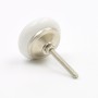 White Ceramic Clock Face Knob