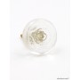Moulded Clear Glass Knob