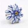 Blue Flower Ceramic Knob