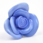 Blue Ceramic Rose Cupboard Knob