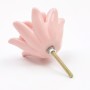 Pink Spiky Flower Knob