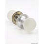 White Glass Mortice Knobs