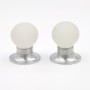 White Glass Mortice Knobs