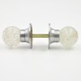 Silver Air Bubble Mortice Knobs