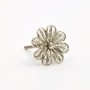 Silver Flower Knob