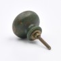 Vintage Green And Gold Knob