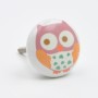 Pink Cute Owl Knob