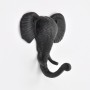 Black Elephant Head Hook