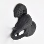 Black Elephant Head Hook
