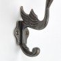 Elegant Grey Metal Bird Wall Hook