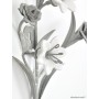 Grey Ceramic Flower Coat Hooks