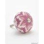 Purple Flower Ceramic Ball Knob