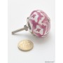 Purple Flower Ceramic Ball Knob