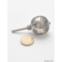 Vintage Round Silver Knobs