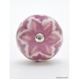 Purple Flower Ceramic Ball Knob