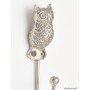 Chrome Owl Coat Hook