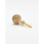 Small Brass & Ceramic Knob